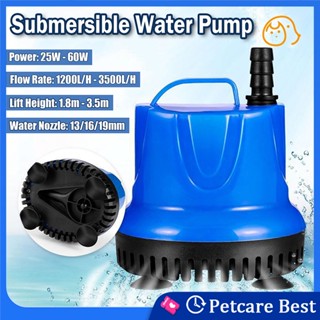 25-100W Submersible Aquarium Water Pump Cycle Filter Fish Tank ...