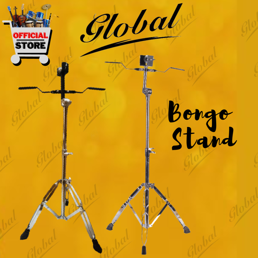 BONGO STAND GLOBAL (SILVER WITH BLACK ALL SILVER) Shopee Philippines