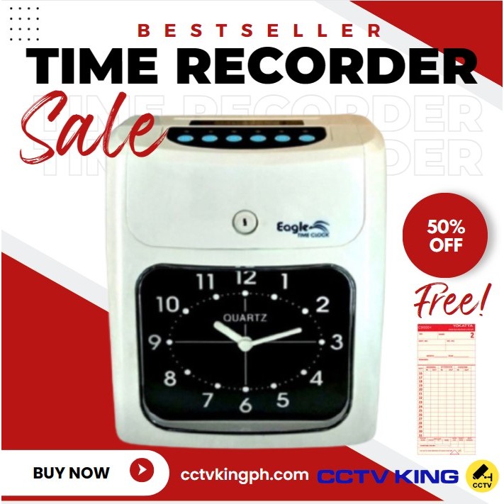 Bundy Clock, EAGLE TIME CLOCK Analog Bundy Clock Time Recorder and