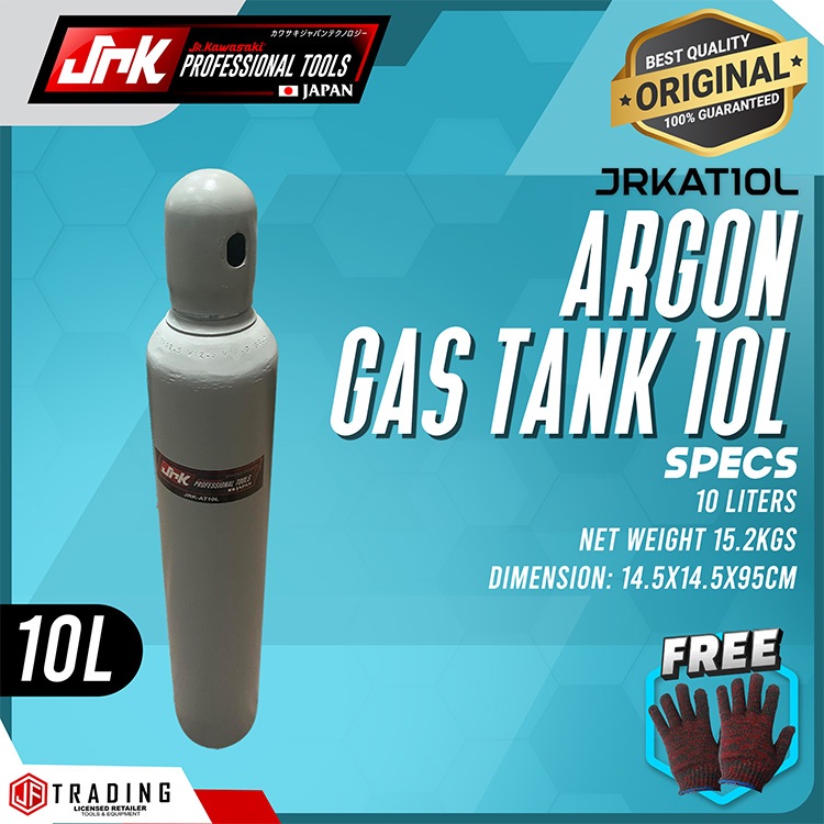 JRKawasaki Argon Gas Tank 10L JRLAT10L High Quality With FREEBIES