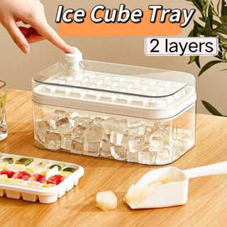 Ice Tray (18 Pcs.), Ice Cube Trays with Airtight Locking Lids