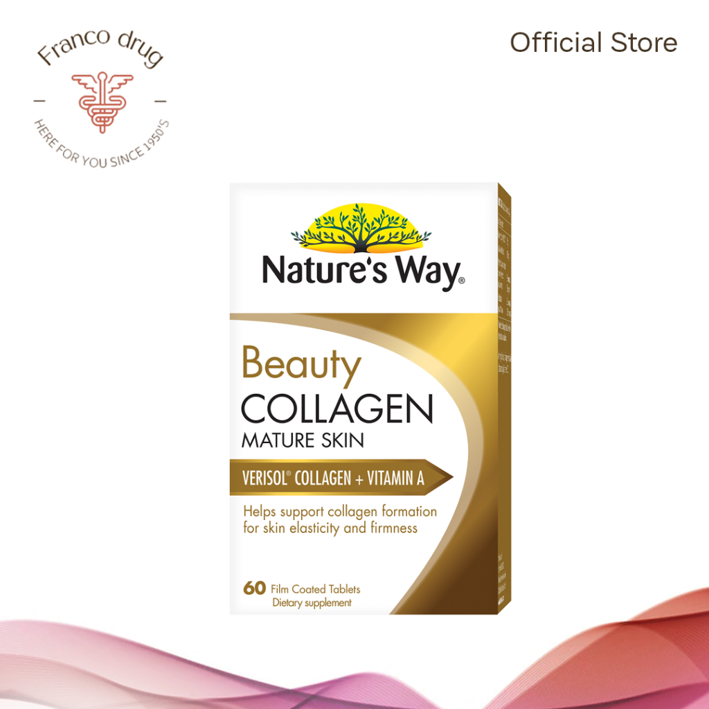 Nature's Way Beauty Collagen Mature Skin Tablets - 60's | Shopee ...