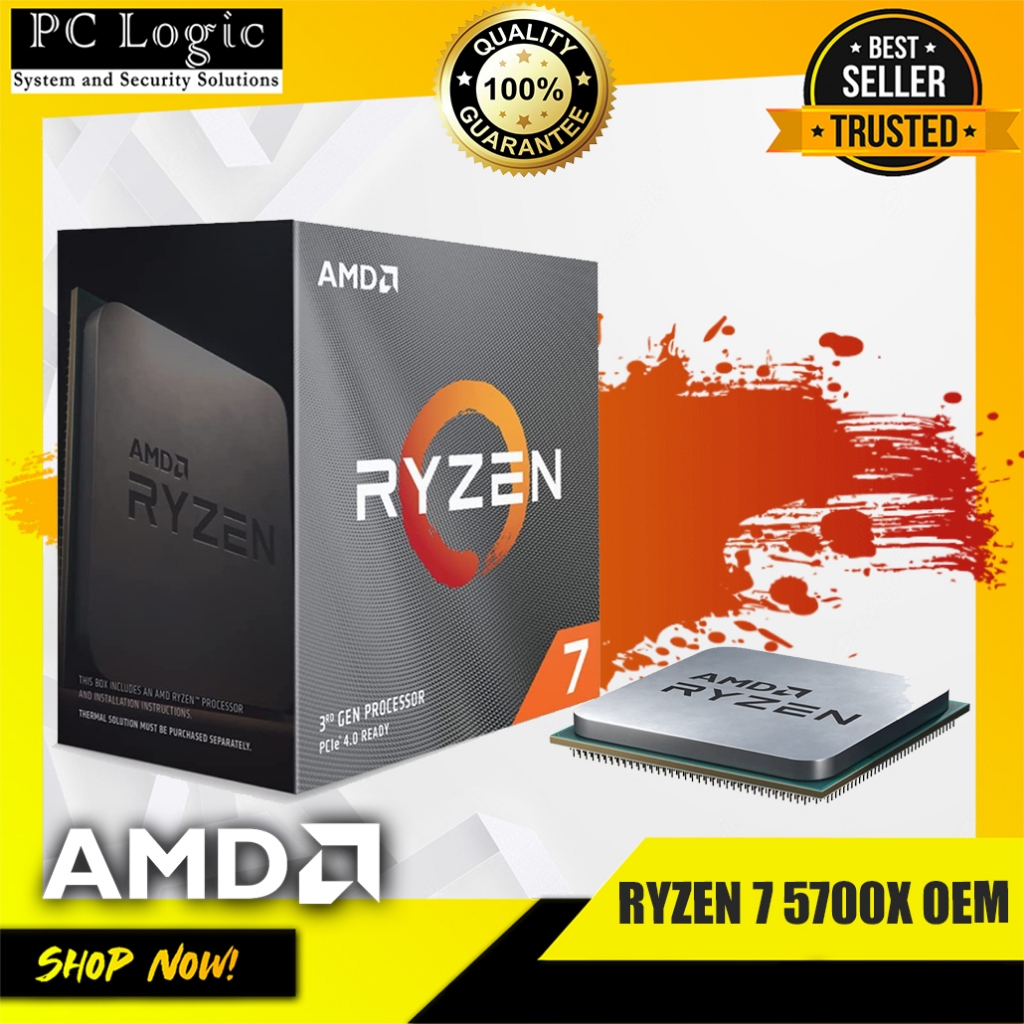 RYZEN 7 5700X OEM 3.4GHZ 8CORES 16THREAD 32MB CACHE AM4 SOCKET NO BOX I ...