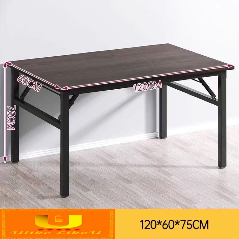 【Fully Assembled】Folding Office Desk Table Computer Desk Foldable ...
