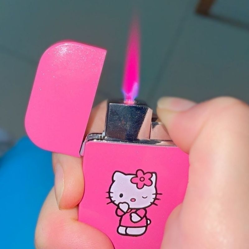 Hello Kitty Lighter Pink Flame Refillable Shopee Philippines