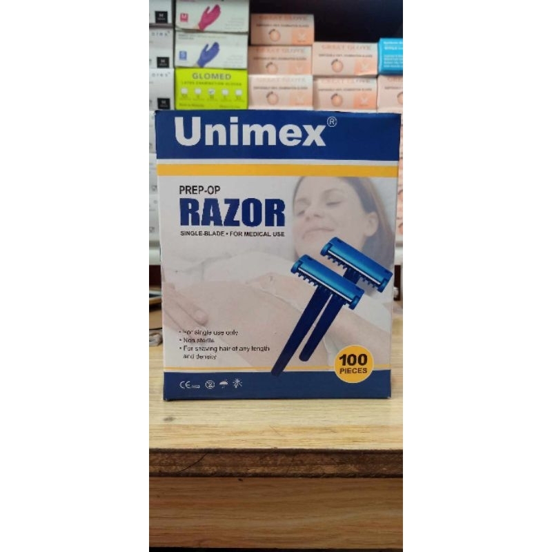 Disposable medical razor single blade 100pcs per box | Shopee Philippines