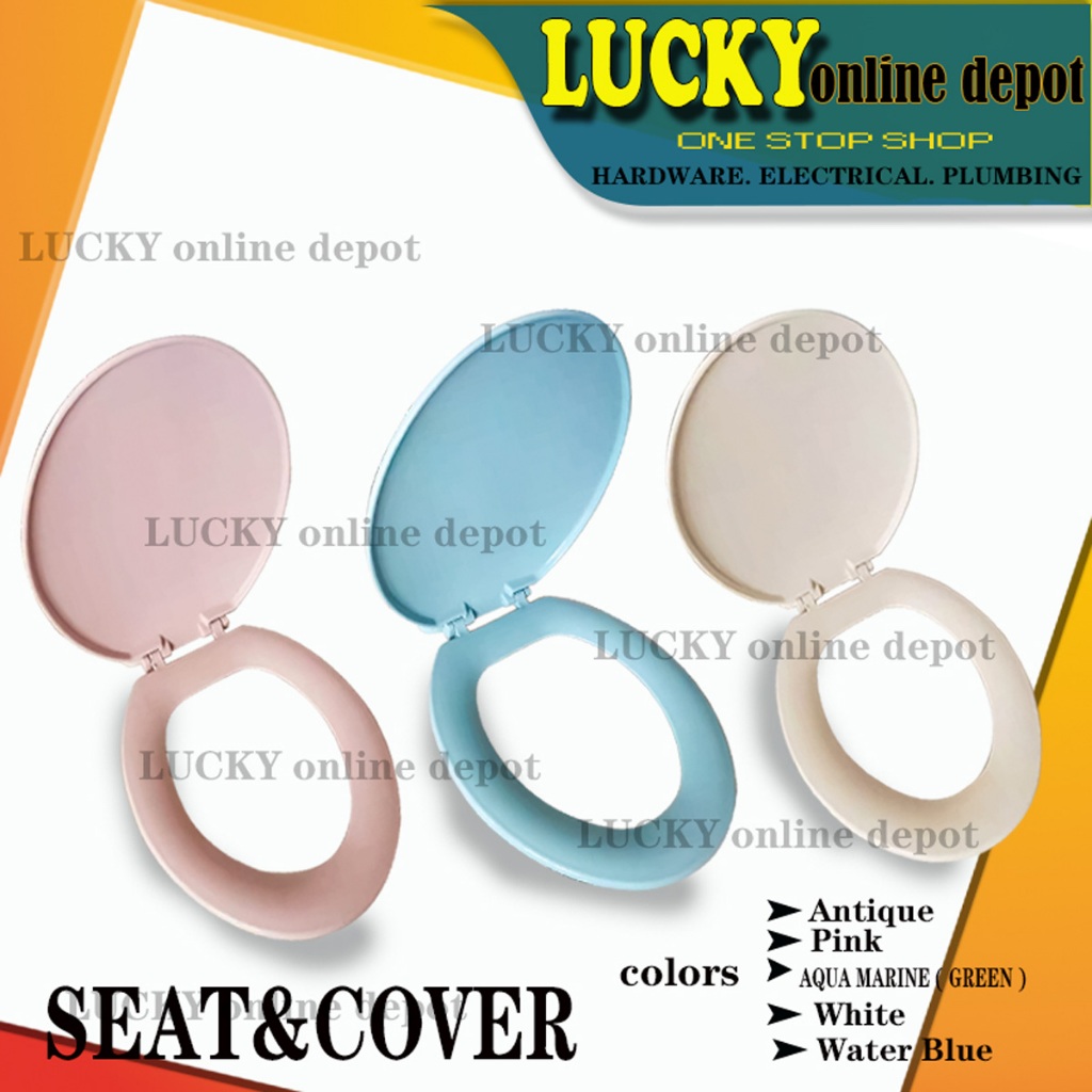 GOLDEN DRAGON TOILET SEAT & COVER WHITE/AQUAMARINE(GREEN)/ANTIQUE/PINK