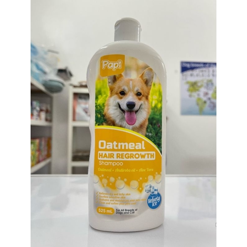 PAPI OATMEAL HAIR REGROWTH SHAMPOO 525 ML FOR ALL BREEDS OF DOGS AND