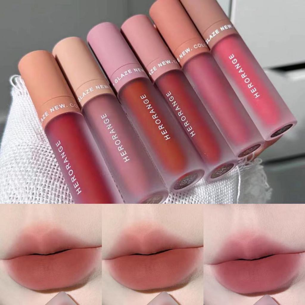 Velvet Matte Liquid Lipstick Waterproof Lip Gloss Long Lasting Nude Lipstick Women Red Lip Tint 