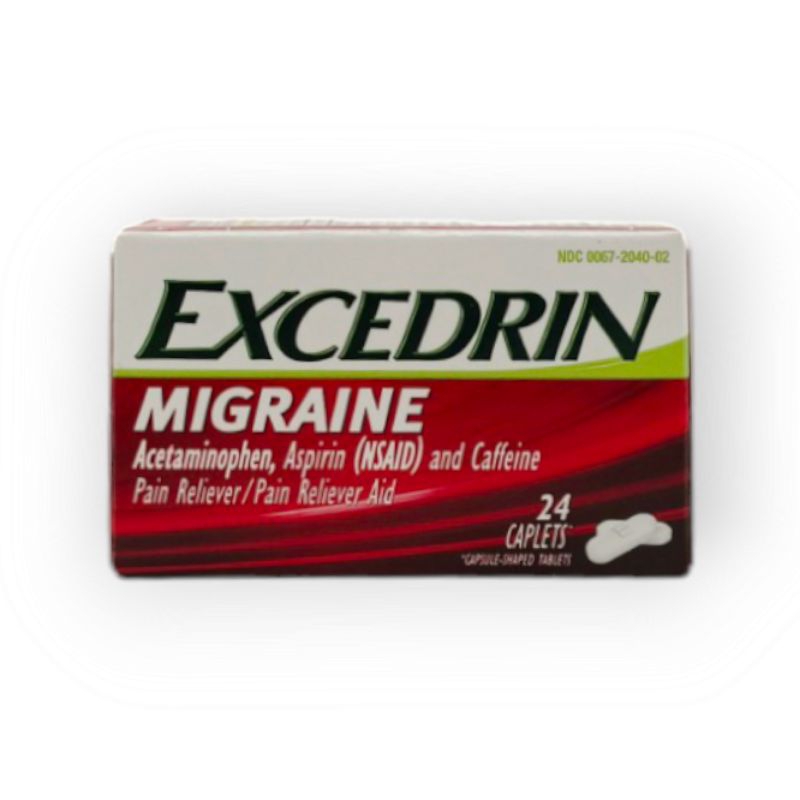(USA) Excedrin Migraine. Pain Reliever. 24 Caplets. Shopee Philippines