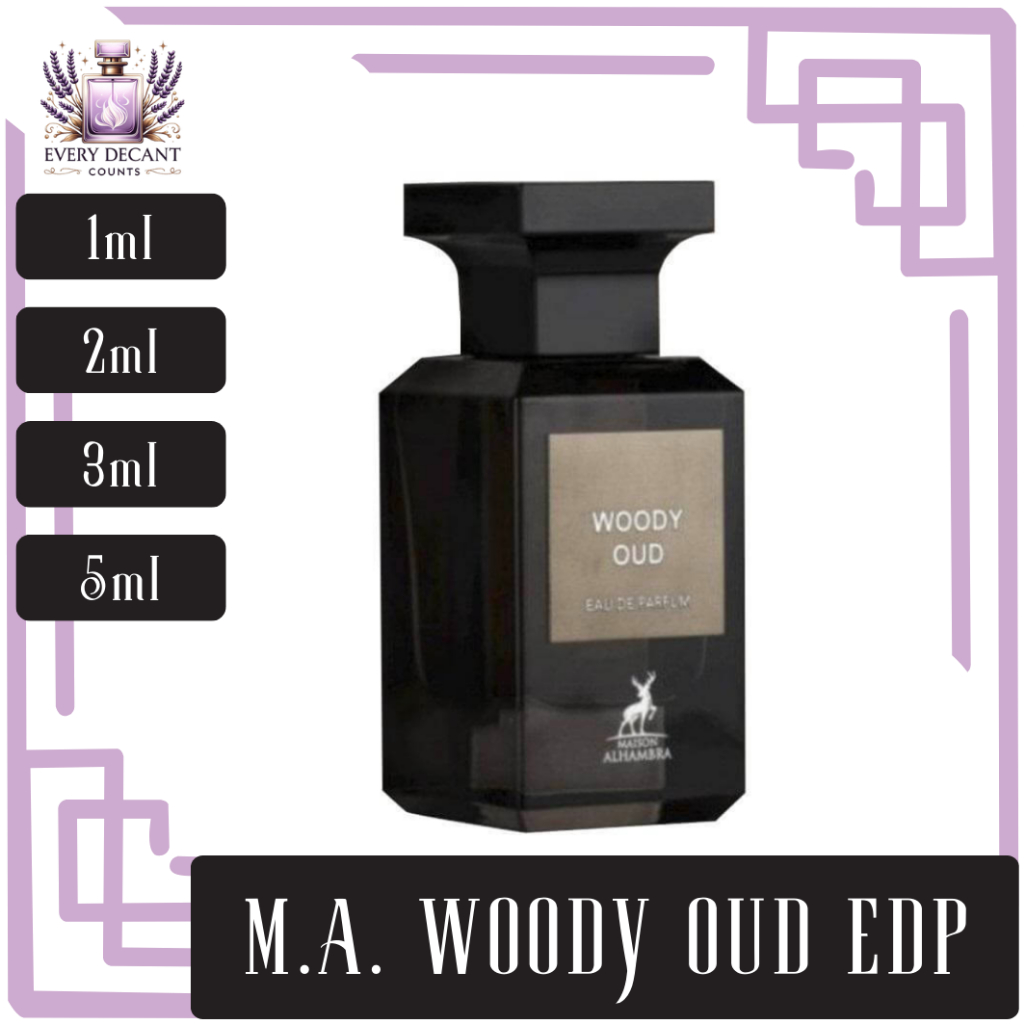 EDC Maison Alhambra Woody Oud tom ford wood clone EDP Decant 1ml 2ml