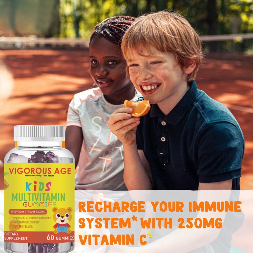Multi Vitamin Calcium Supplement Gummies Vitamins for Children Grow