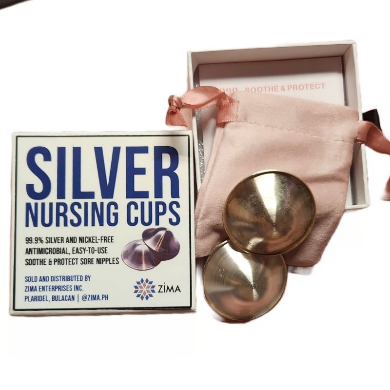 Zima Silver Nursing Cups Nipple Armor for Breastfeeding Pumping