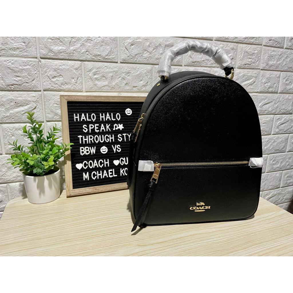 Coach Jordyn Backpack Gold/Black Shopee Philippines