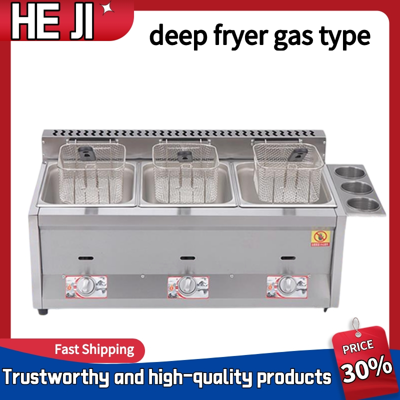 CHKUI Stainless steel deep fryer fries kitchen deep fryer gas type