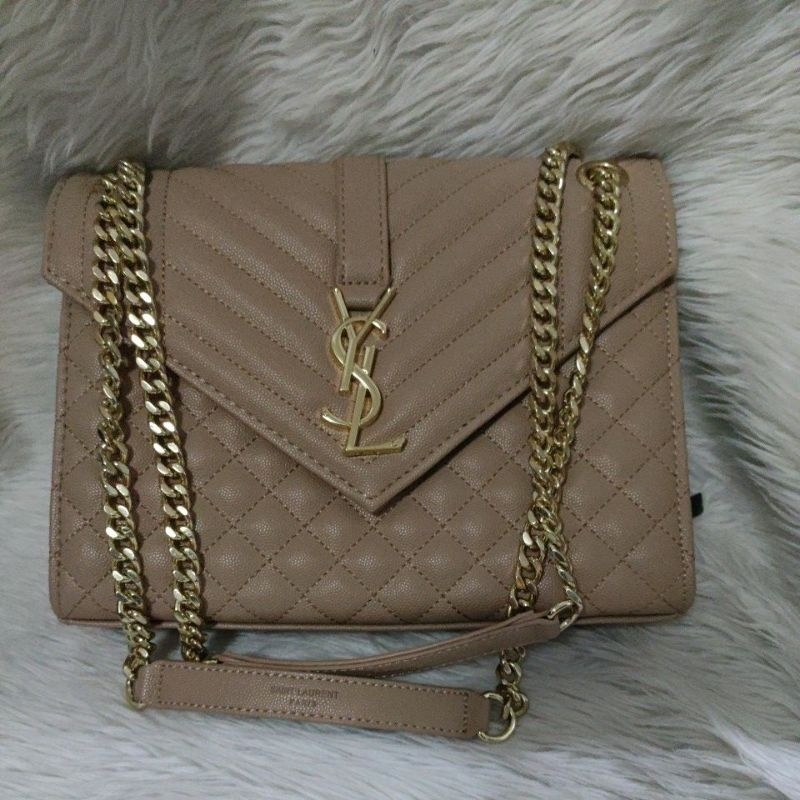 Ysl envelope bag on sale beige