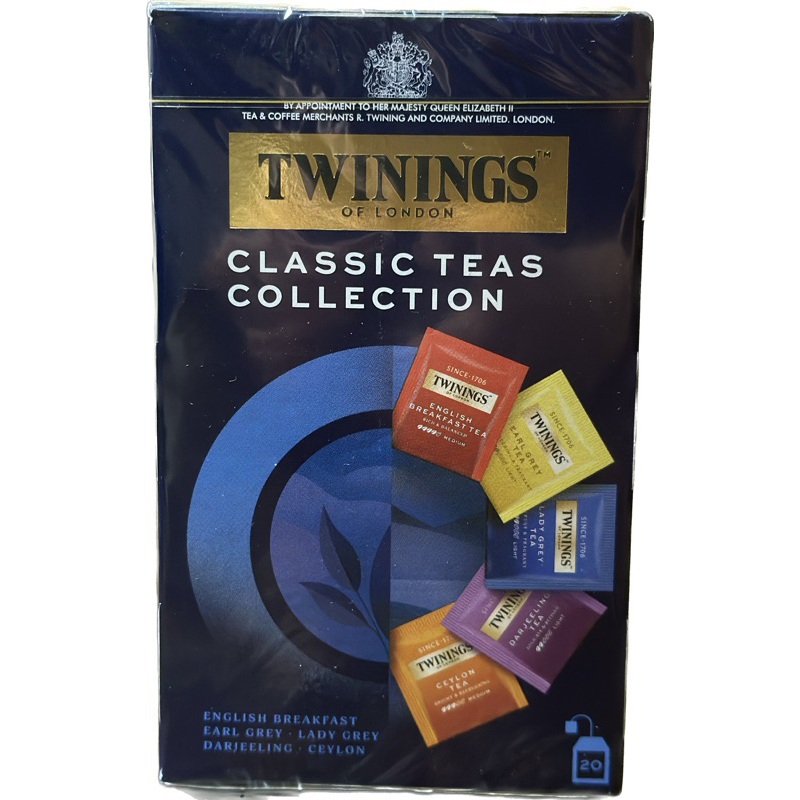 Twinings Classic Tea Collection English Breakfast Earl Grey Lady Grey
