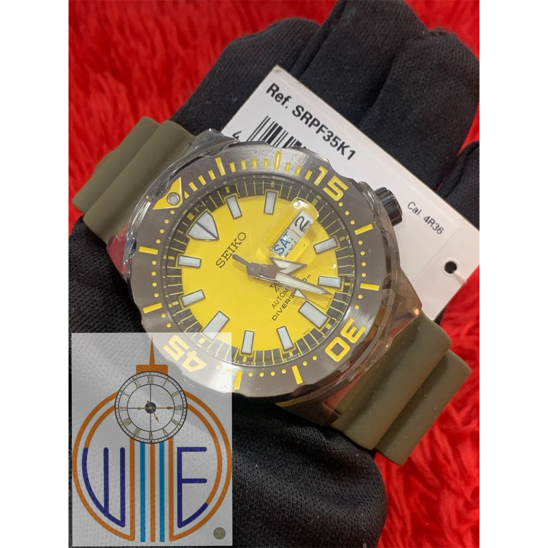 Seiko best sale yellow monster