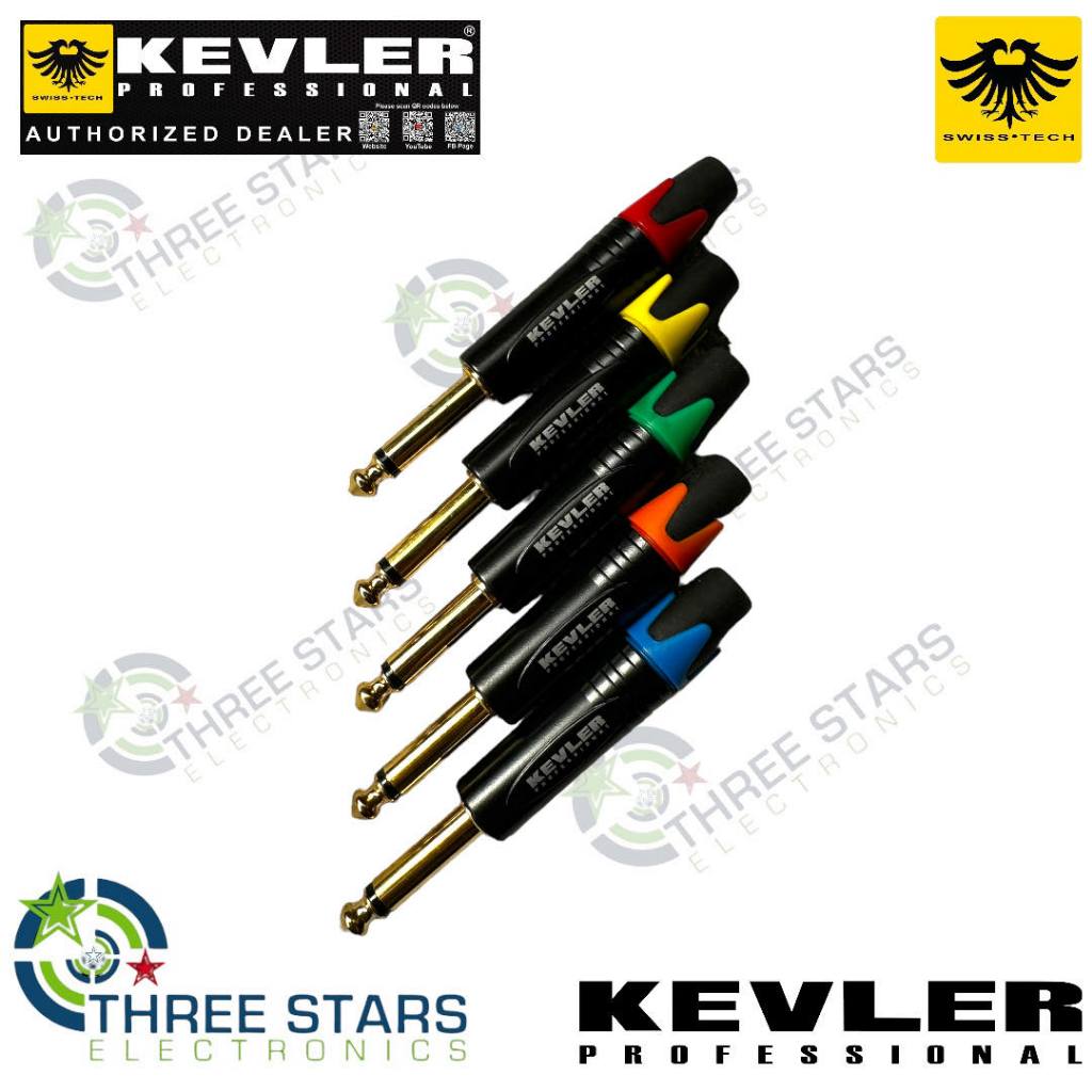 2pcs. Kevler Premium Male PL 6.35mm Mono Plug PL55 Jack Connectors PL ...