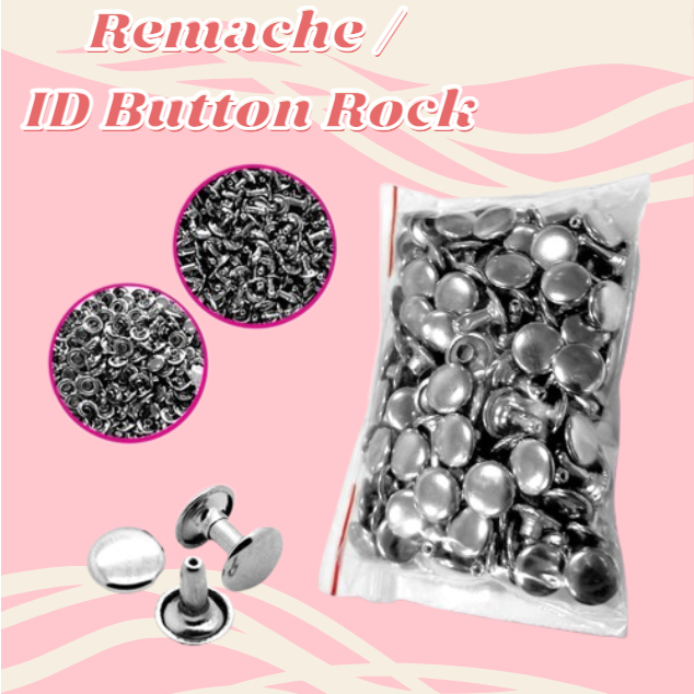 Button Rock Remache ID Making Accessories (100 pcs per pack) | Shopee ...