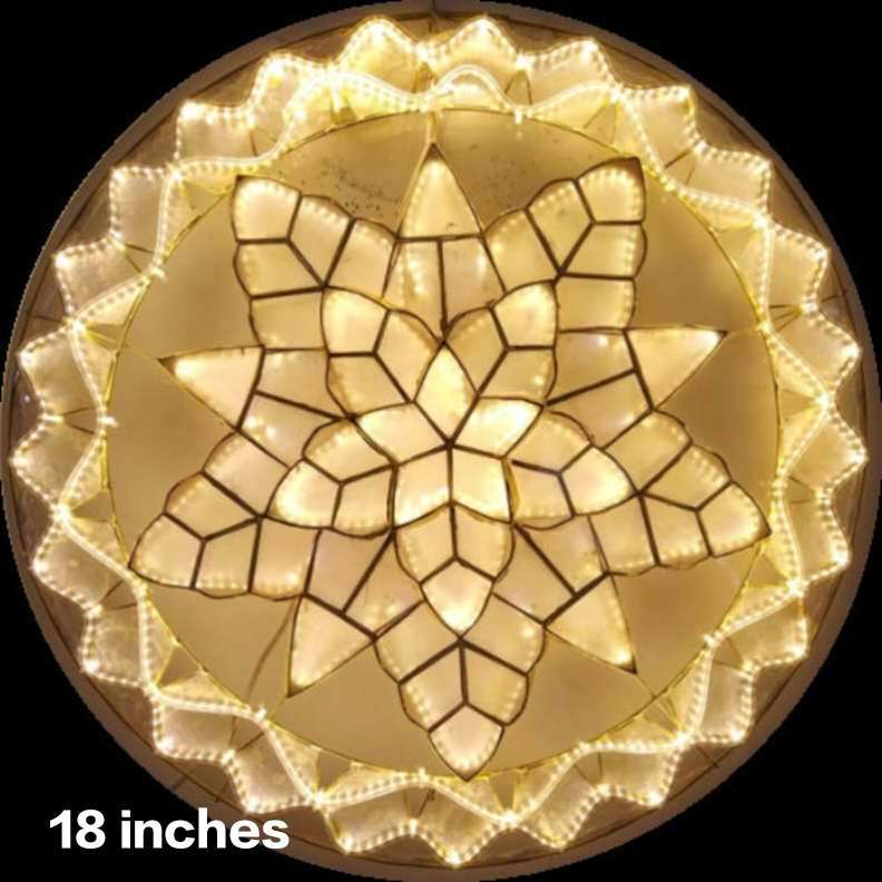 Pampanga Capiz Parol Christmas Lantern 110v 220v Export Quality 25