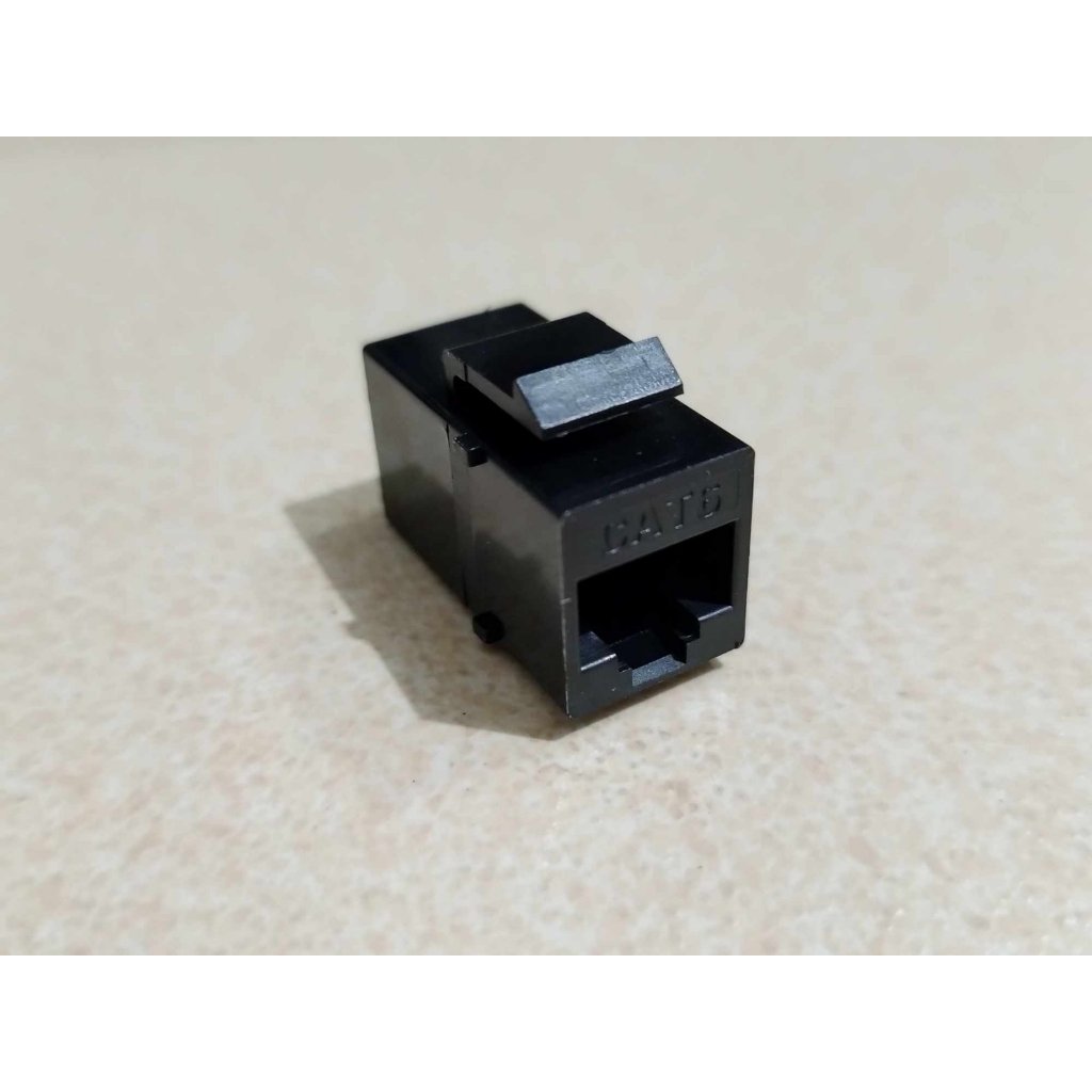 DTECH Passthrough Cat6 Information Outlet/ UTP RJ45 Keystone Cat6