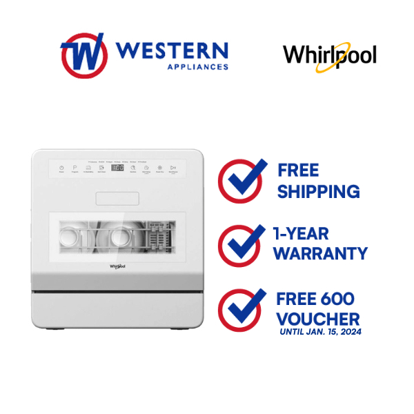 Whirlpool WCTD104PH 40cm Countertop Dishwasher Shopee Philippines