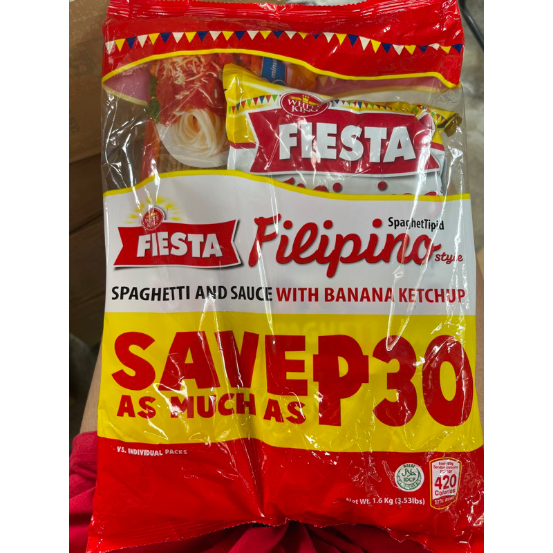 Fiesta Sweet Spaghetti + Sauce 850g, 1.6kg Shopee Philippines