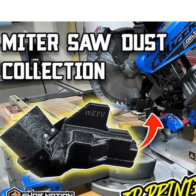10" RIDGID & Delta Cruzer Miter Saw Dust Collection HUGE UPGRADE