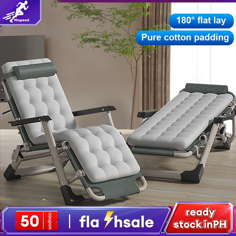 Folding bed chair stainless steel tube breathable cloth bearing 300kg