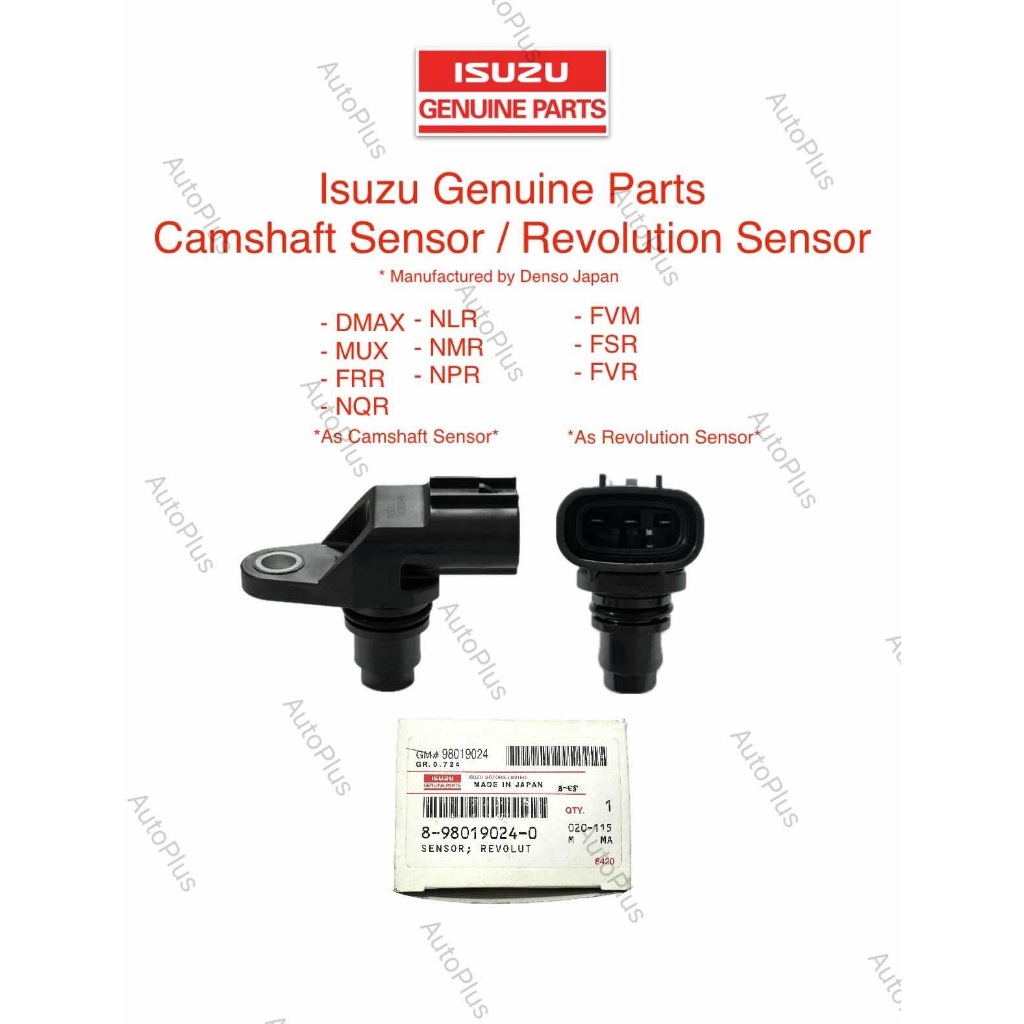 Isuzu Genuine Parts Camshaft Sensor / Revolution Sensor DMAX MUX NQR