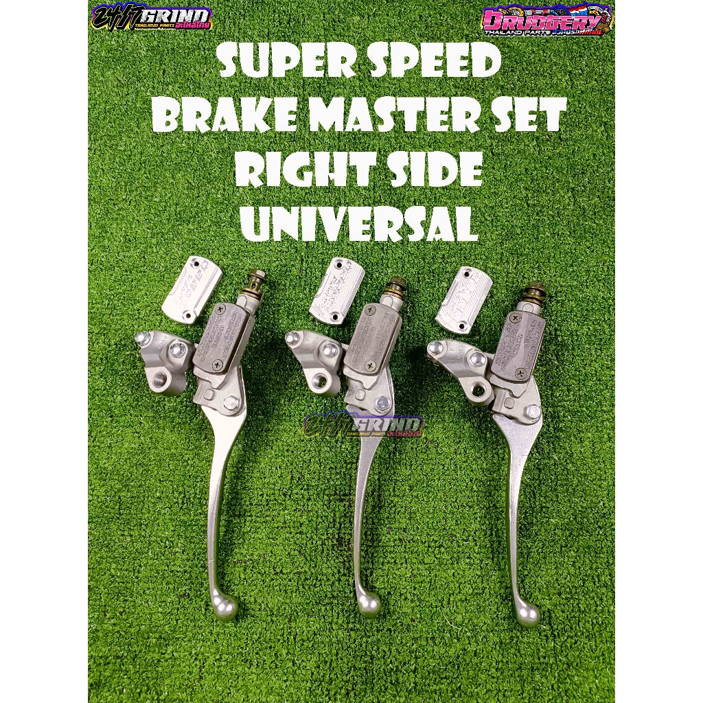 SUPER SPEED ALLOY BRAKE MASTER WITH CNC FLUID CAP WAVE / RAIDER 150