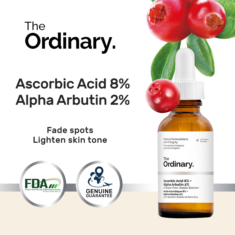 The Ordinary Ascorbic Acid 8%+Arbutin + Retinol 1%+ Niacinamide Serum ...