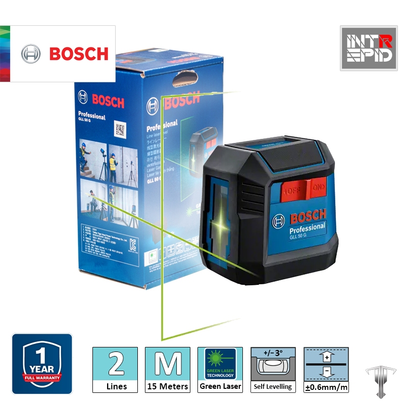 Bosch GLL 50 G Professional Green Line Laser Leveling Tool Shopee