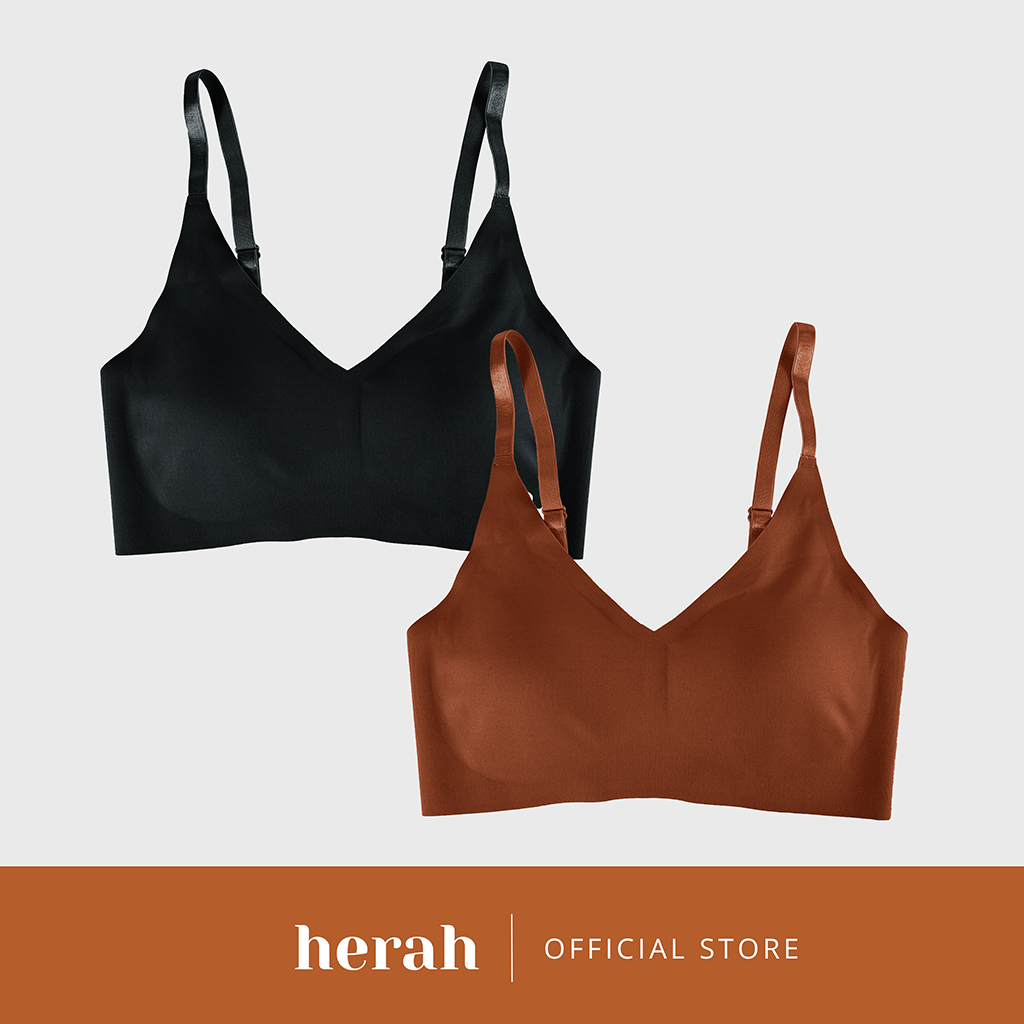 Herah Seamless Non-Buckle Bra - 2 In 1 Multi Pack (Xs-2Xl) | Shopee ...