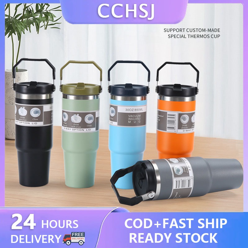 High Capacity Insulated Vacuum Tumbler Stainless Steel Mug Water Bottle ...