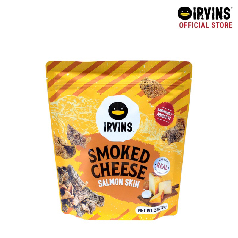 Irvins Smoked Cheese Salmon Skin 80g (Small) | Shopee Philippines