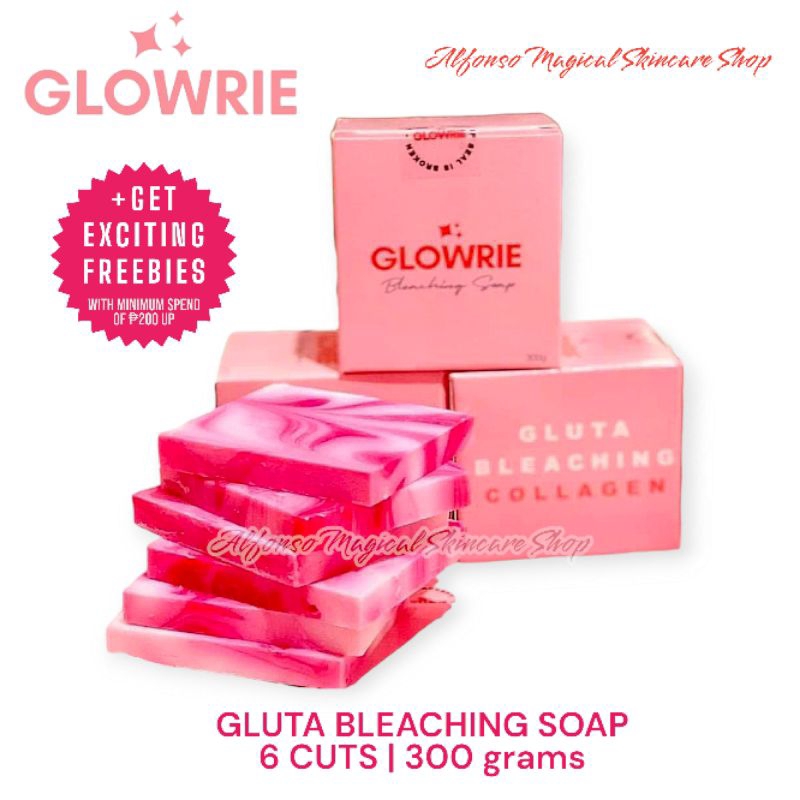 GLOWRIE BLEACHING SOAP GLUTA COLLAGEN BLEACHING SOAPS 6 BARS PER PACK