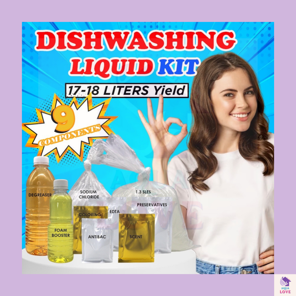 AQUA *DIY Dishwashing Liquid Kit Set 1718L Yield 9 Components
