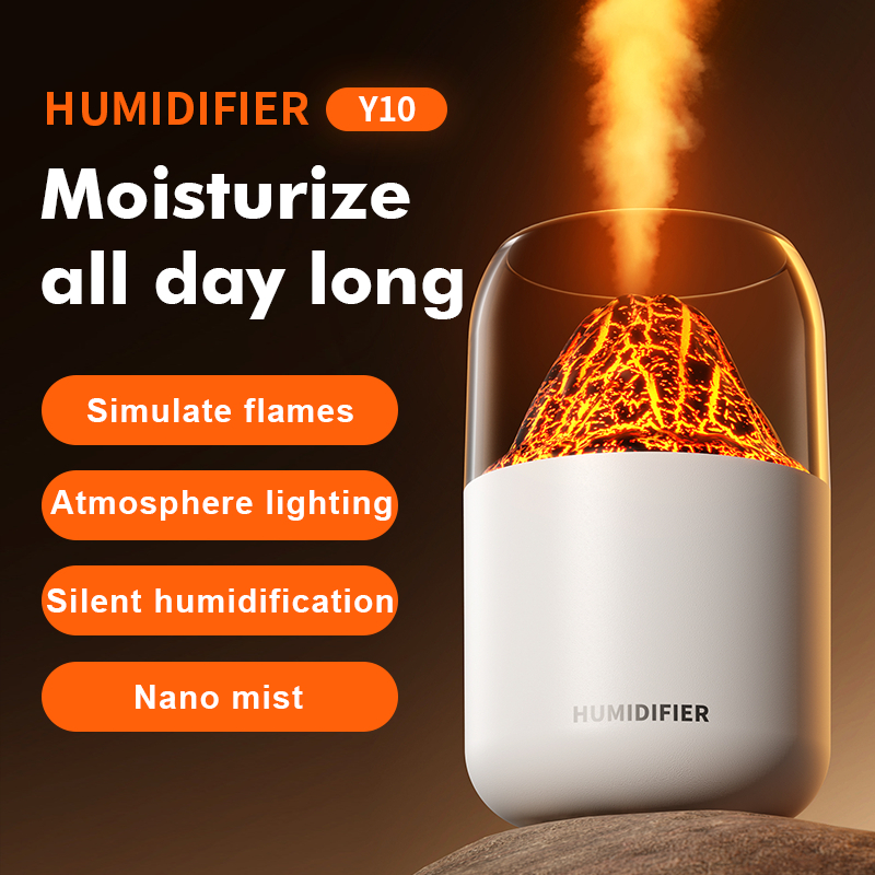 Flame Humidifier Ultrasonic Humidification Portable Air humidifier with