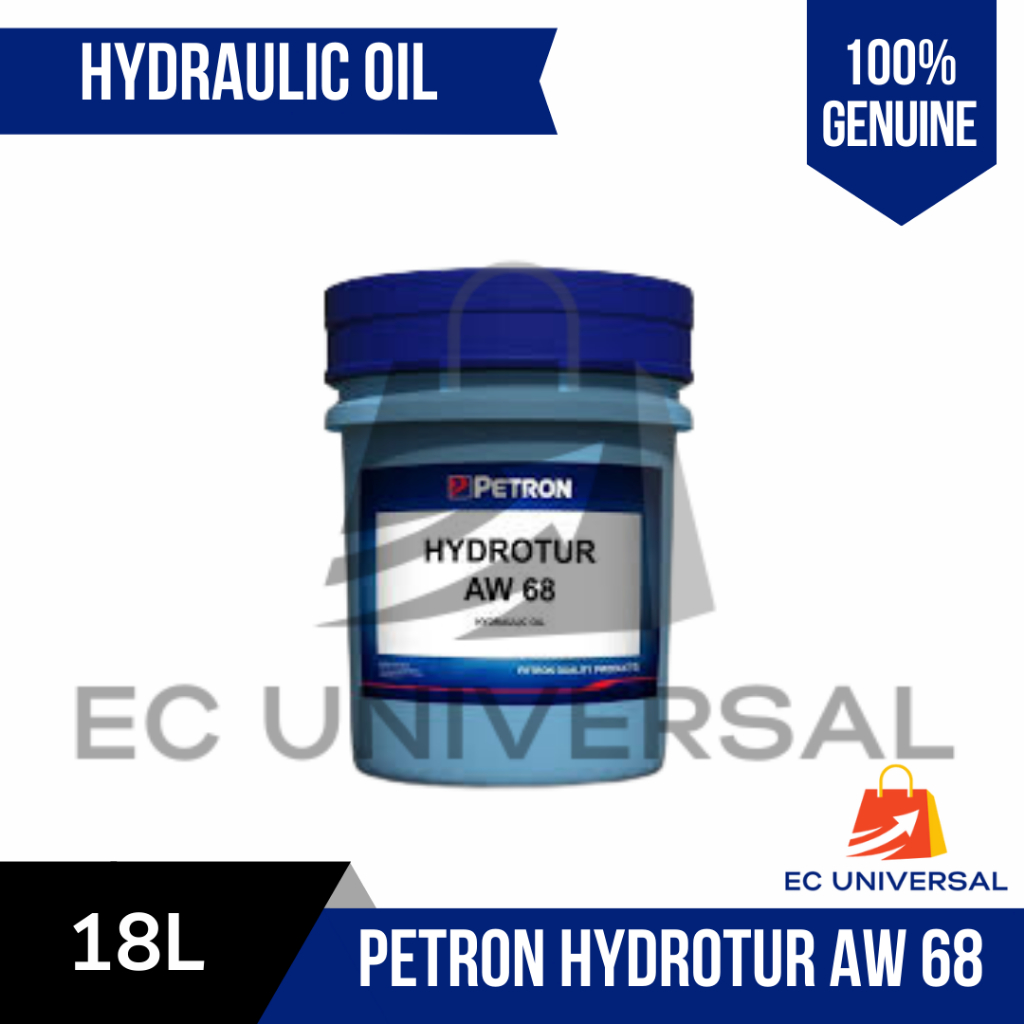 Petron Hydrotur AW 68 Hydraulic Oil 18L Liters Pail EC Universal