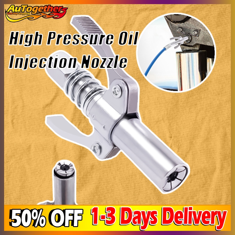 High Pressure Oil Injection Nozzle Stainless Steel Selflocking NonLeaking Grease Nozzle