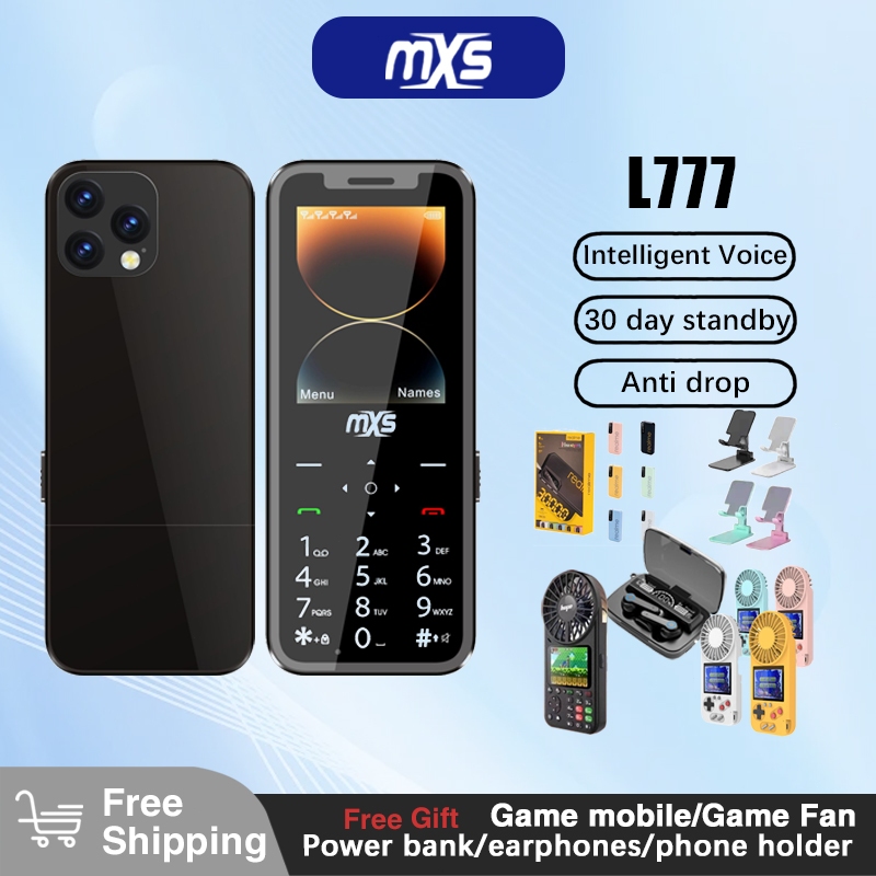 Free Gift】MXS L777 Classic Feature Keypad Phone 4SIM Card Have Built In ...