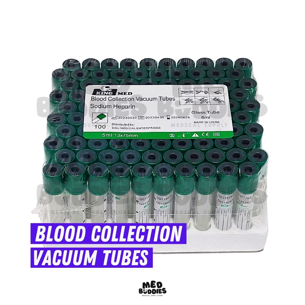 GREEN TOP / SODIUM HEPARIN Blood Collection Vacuum Tubes / Vacutainers