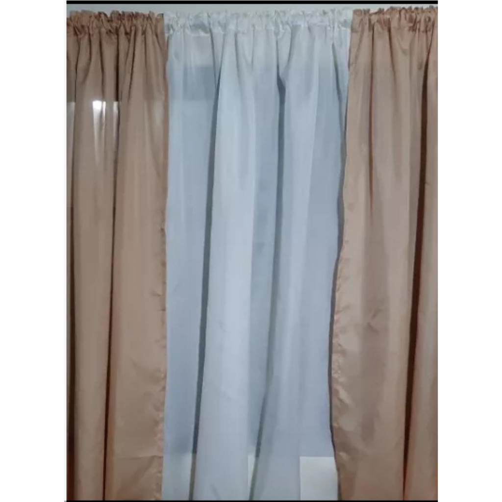US Katrina NonRing Curtain/SemiBlackout for Door 7ft,Window 6ft and