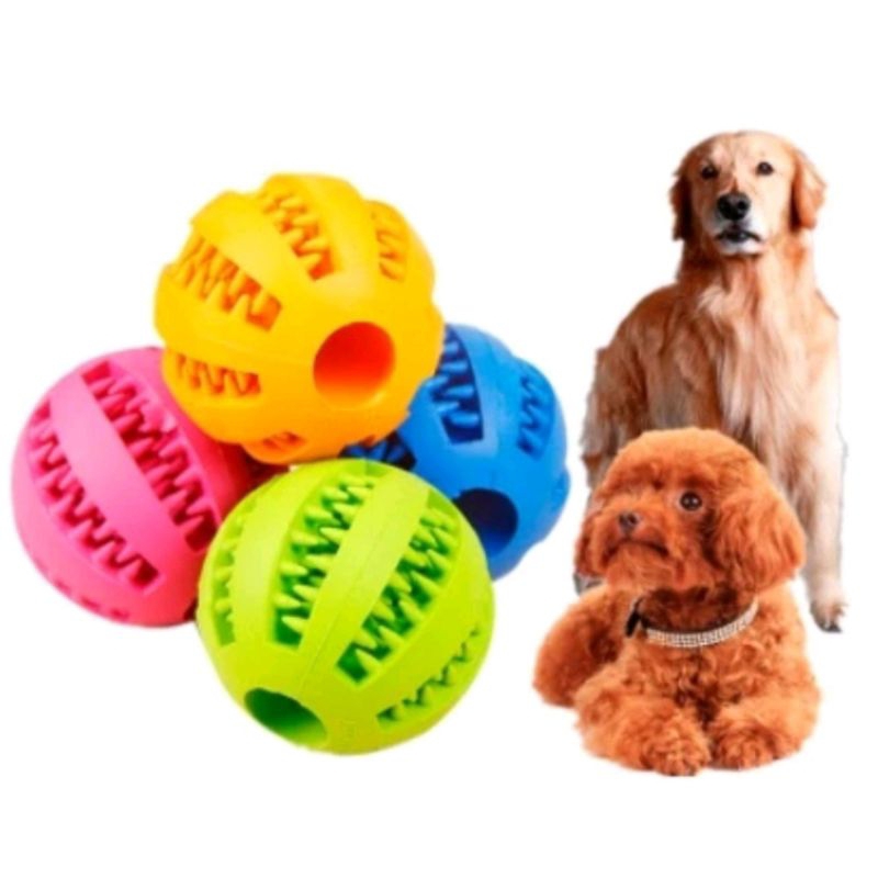 Pet Toys Stretch Rubber Leaking Ball Pet Interactive Toy and Chew Toys