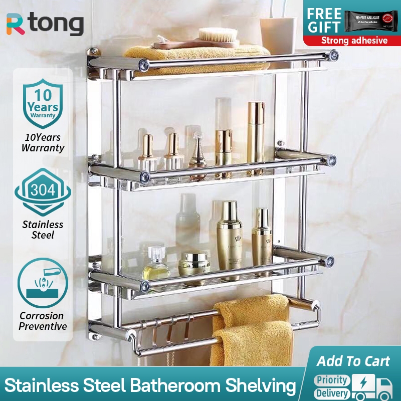 shower caddy towel rack bathroom organizer rack hanging 3 layer
