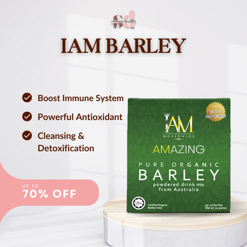 Original IAM Amazing Pure Organic Barley BEST SELLER Powdered Drink