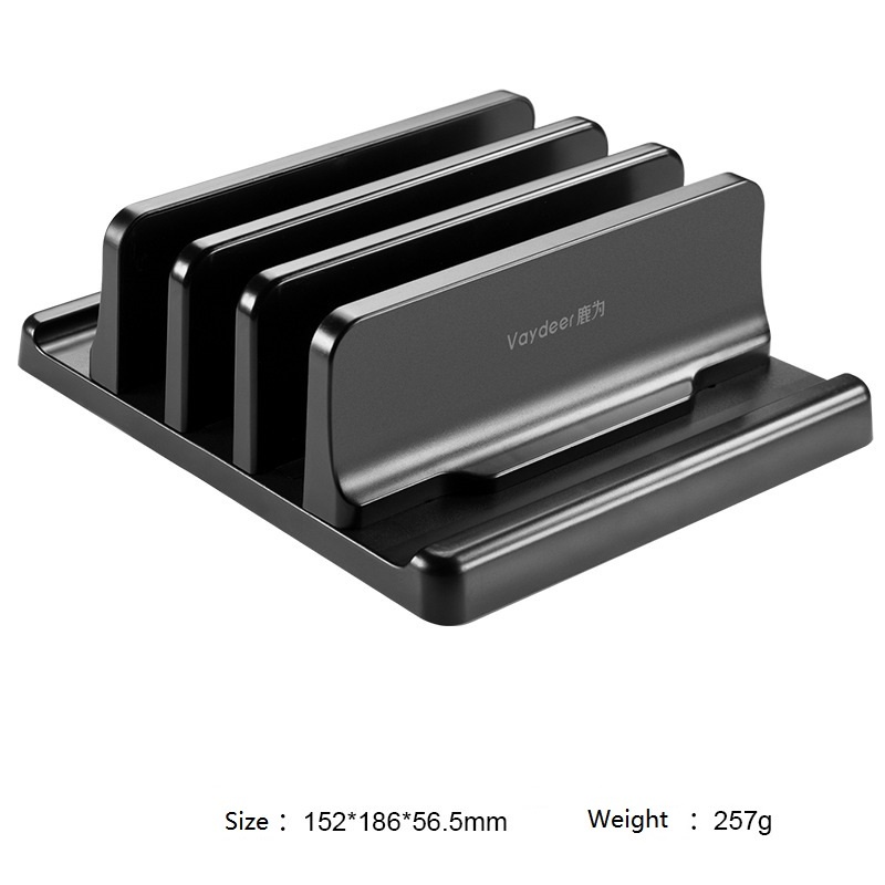 Vertical laptop Stand Thickness Adjustable Desktop NoteBooks Holder