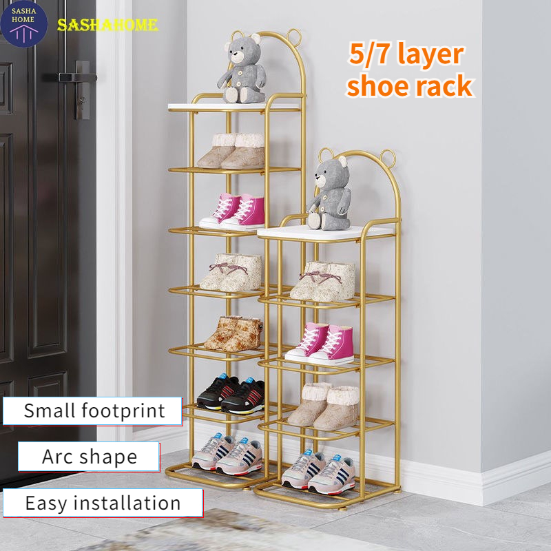 5/7 Layer Shoe Rack Cute Bear Shelf Rack Multilayer Storage Rack Small ...